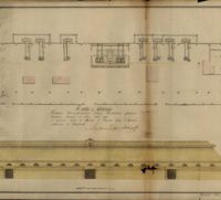 План и фасад молотовой фабрики Томского железоделательного завода