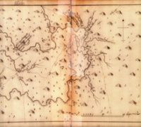 Примерный чертеж реки Чумыш с впадающими в нее речками, составленный берггешвореном В.С. Чулковым